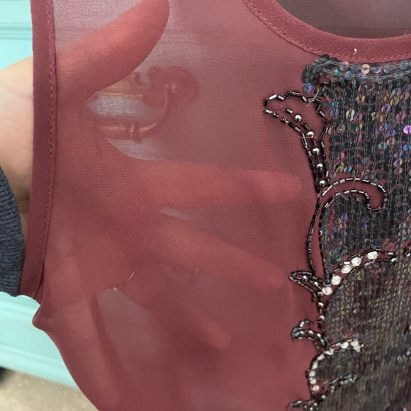 Size M Temperance sheer top. - Picture 3 of 6